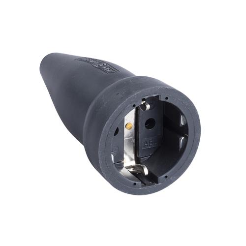 ABL 46.216 Connector plug rubber - 10/16A - IP44 - RA - black