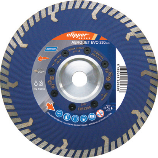 Norton Clipper 70184623180 AERO Jet Evo Diamond saw blade 230 x 22,23 mm