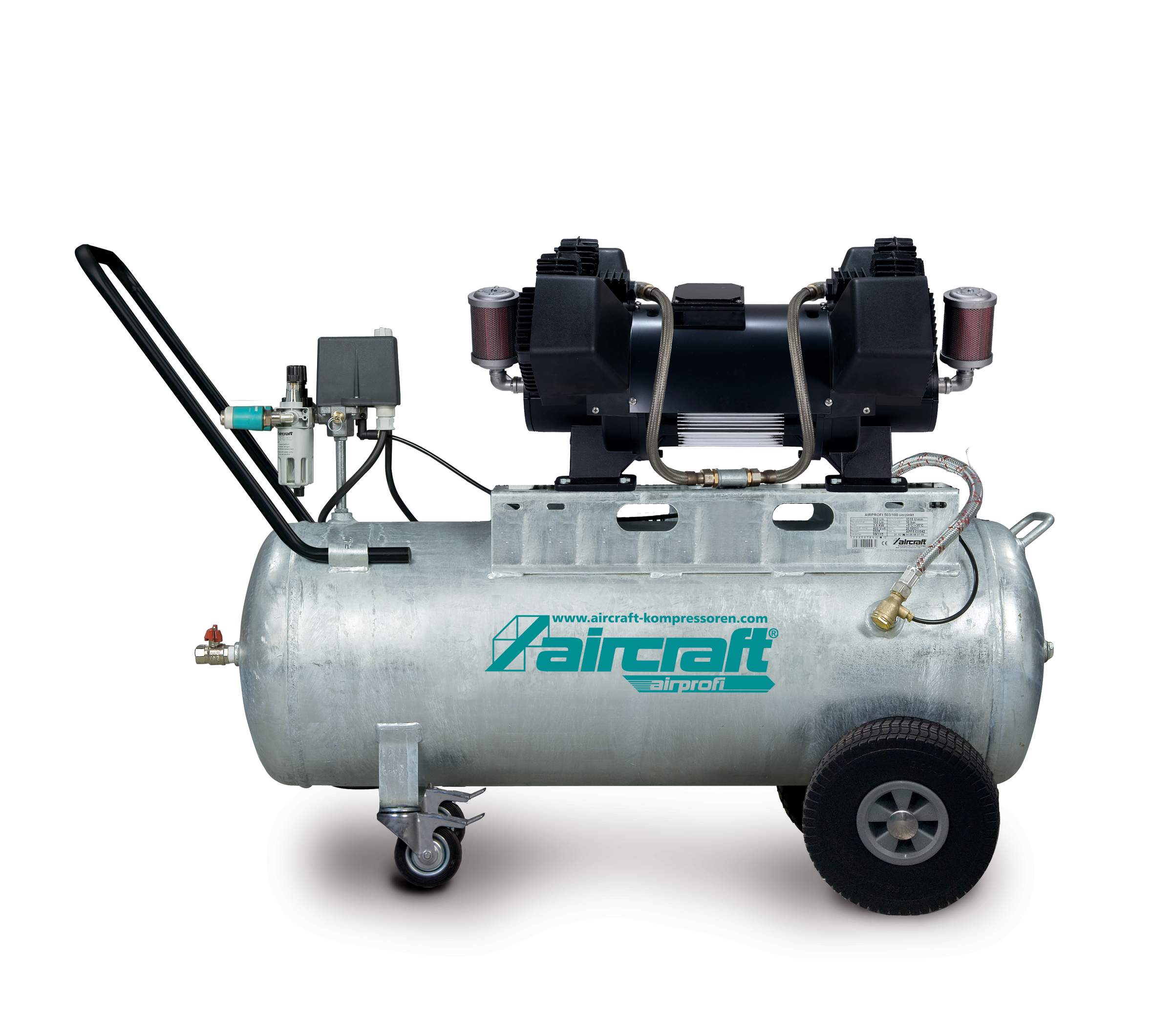 Aircraft 712015607 AIRPROFI600/200OFPRO Compressor low-noise oil-free 200L 400V