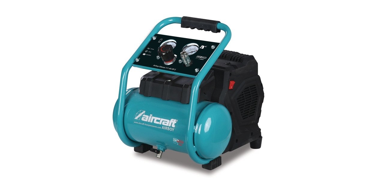 Aircraft 712000108 AIRBOY SIL111 AS OFE Low-noise Accu-Compressor 18V oil-free 6 L 120 L/min 8 bar 