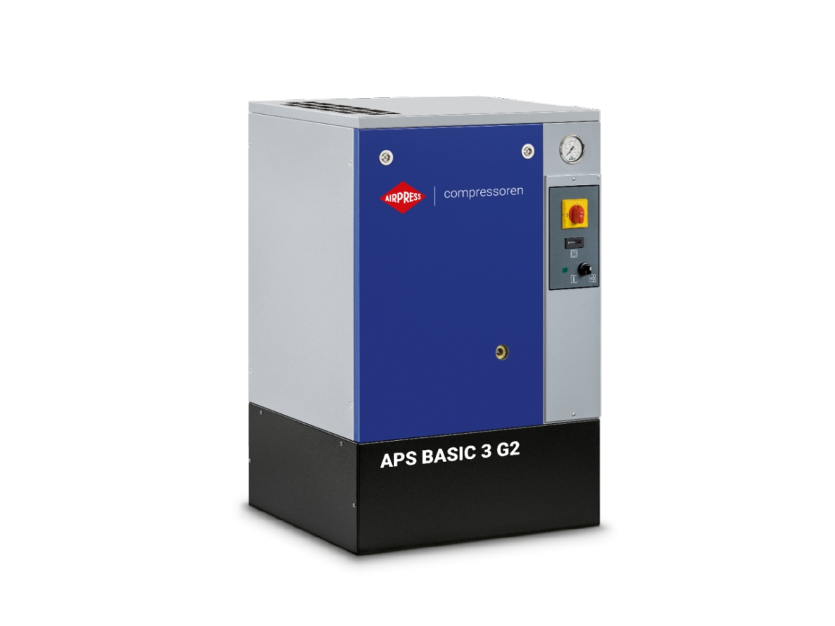 Airpress 362803 Screw compressor APS 3 Basic G2 10 bar 3 hp/2.2 kW 294 l/min