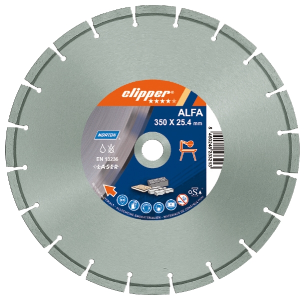 Norton Clipper 70184610679 ALFA Diamond saw blade 400 x 25,4 mm