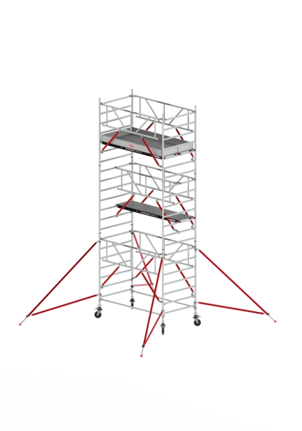 Altrex T525014 RS Tower 52 Safe-Quick mobile scaffold tower wide - 7.20 working height x 2.45 m fiber deck