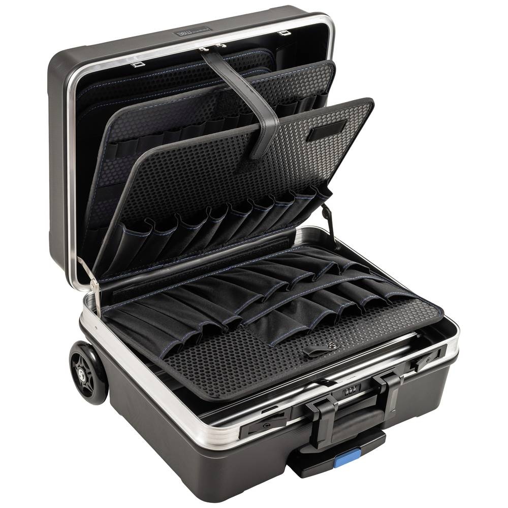 B&W 3472094 Profi Case Go XL Tool Case wheeled black with pockets