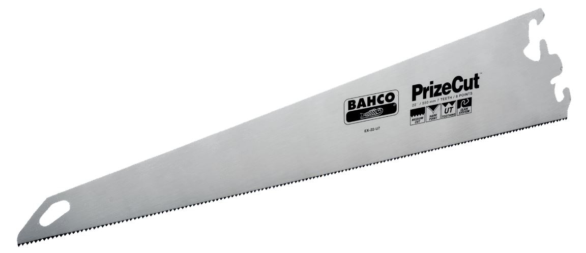 Bahco EX-22-U7 PrizeCut™ saw blade, for BHS handles, for all types of wood, 7/8 TPI, 22", 550 mm