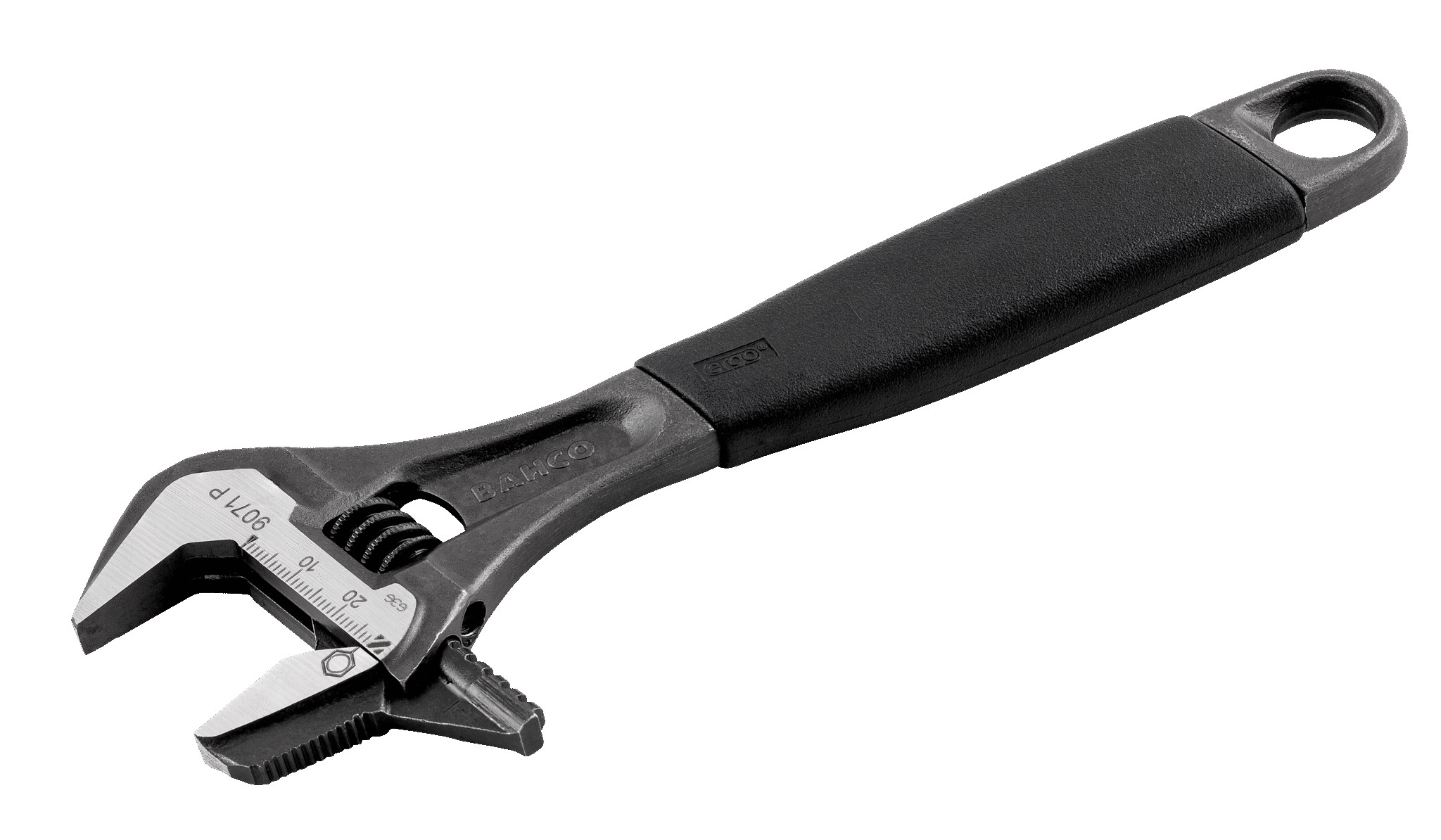 Bahco 9072 P Wrench phosphated 10" ergo with reversible jaws