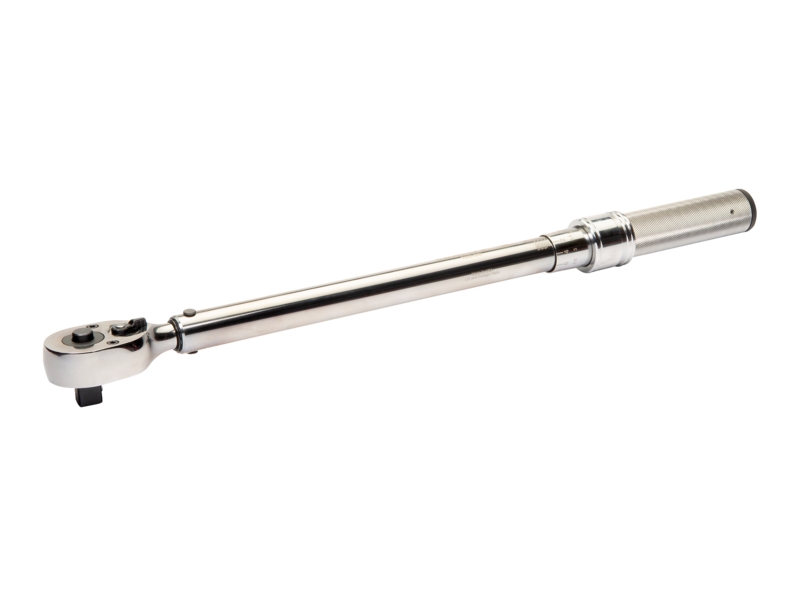 Bahco 7455-20 Mechanical Adjustable Torque Click Wrench with Marked Scale and Fixed Ratchet Head