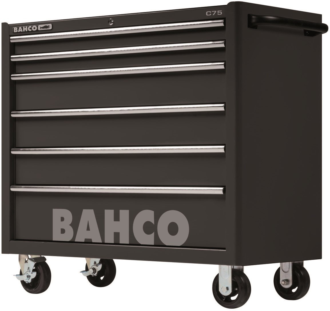 Bahco 1475KXL6BLACK Tool carts 'classic' C75 40" with 6 drawers Black