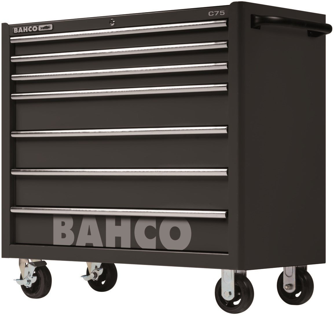 Bahco 1475KXL7BLACK Tool carts 'classic' C75 40" with 7 drawers Black