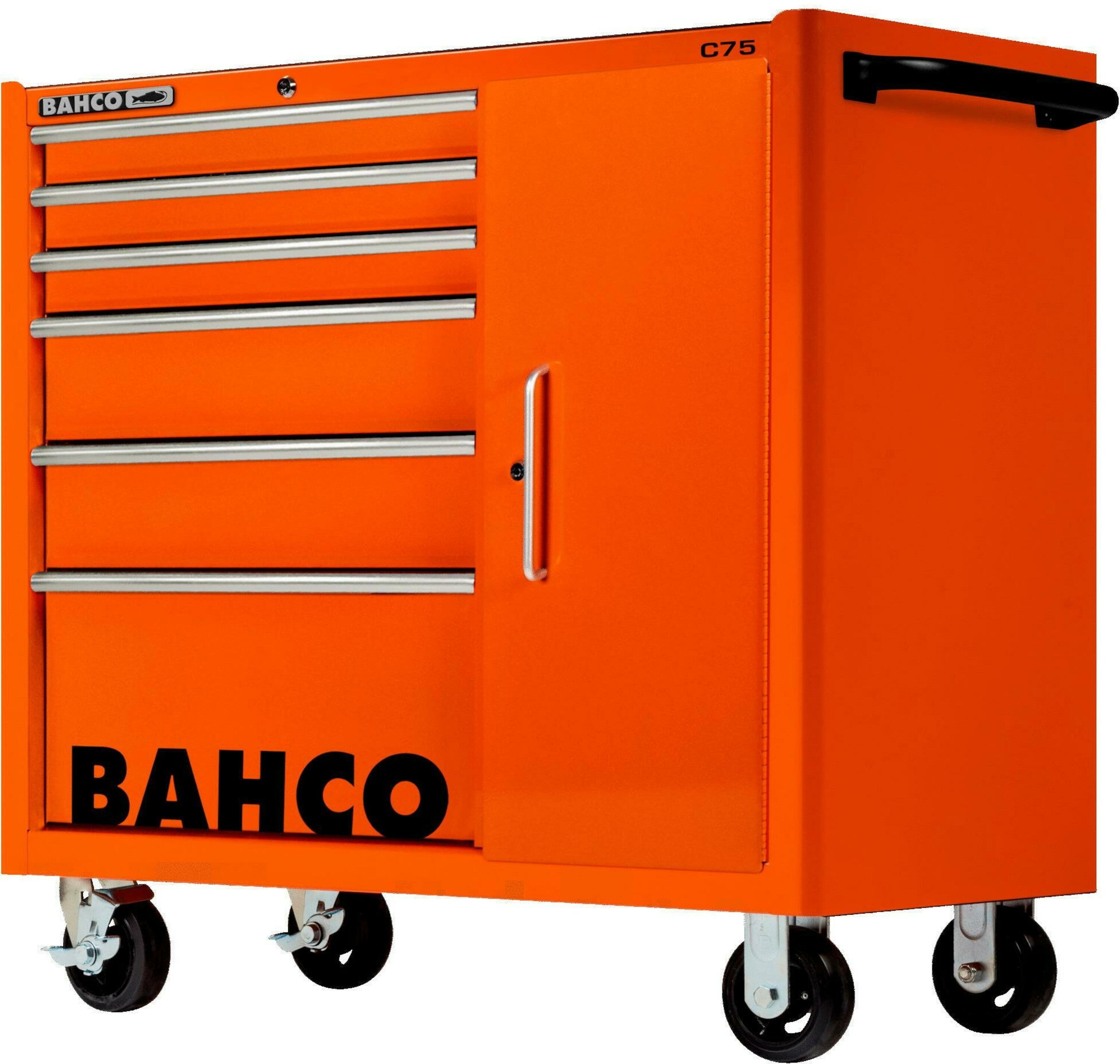Bahco 1475KXL6C Classic S75 Tool Cart with 6 orange 1100x501x986 mm