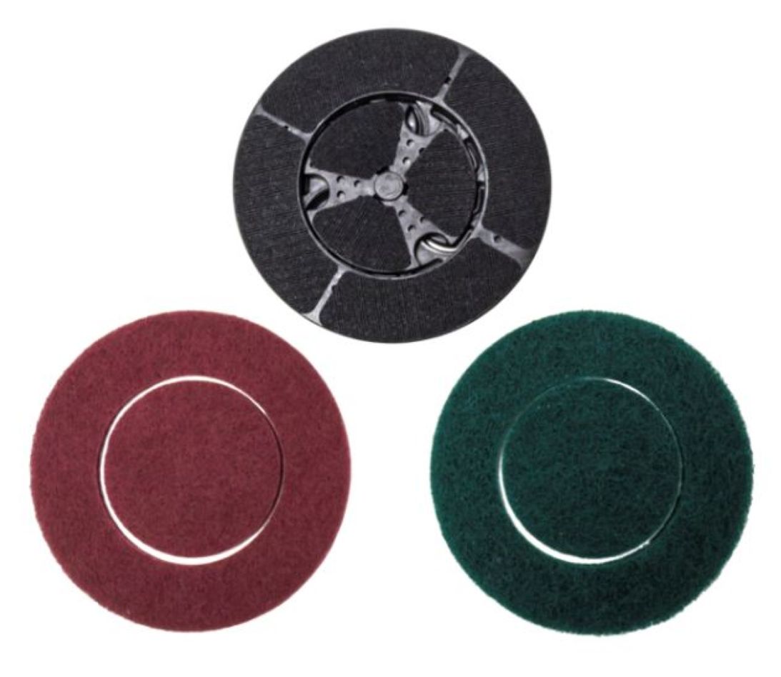 Batavia 7064554 Twin Brush sanding pads set (1 x green 180-240G / 1 x red 320-400G)