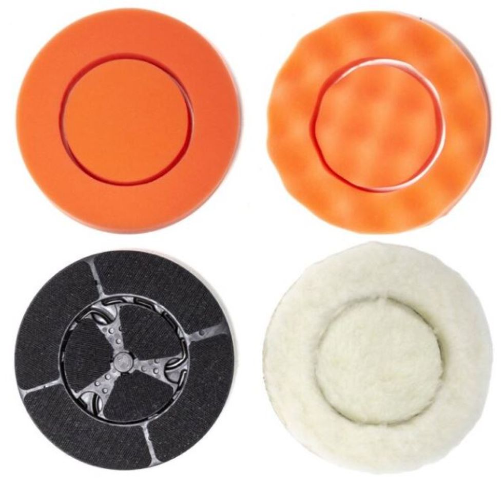 Batavia 7064555 Twin Brush polishing pads set (2 x foam pad / 1 x wool pad)