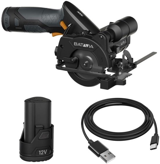 Batavia 7065265 Accu Manual Circular Saw Set 85 mm incl. battery and charger 12V, 2.0Ah