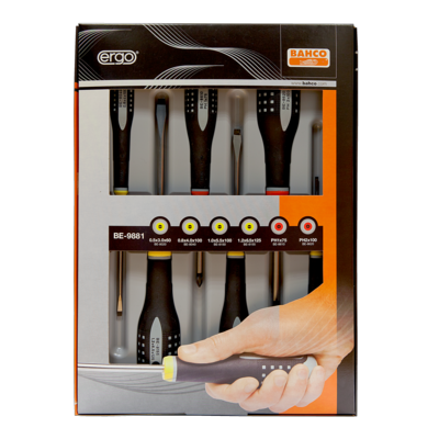 Bahco BE-9881 Ergo screwdriver set, 6-parts