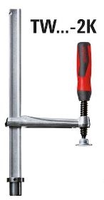 Bessey TW28-30-12-2K Clamping element for welding tables 300/120 Plastic handle