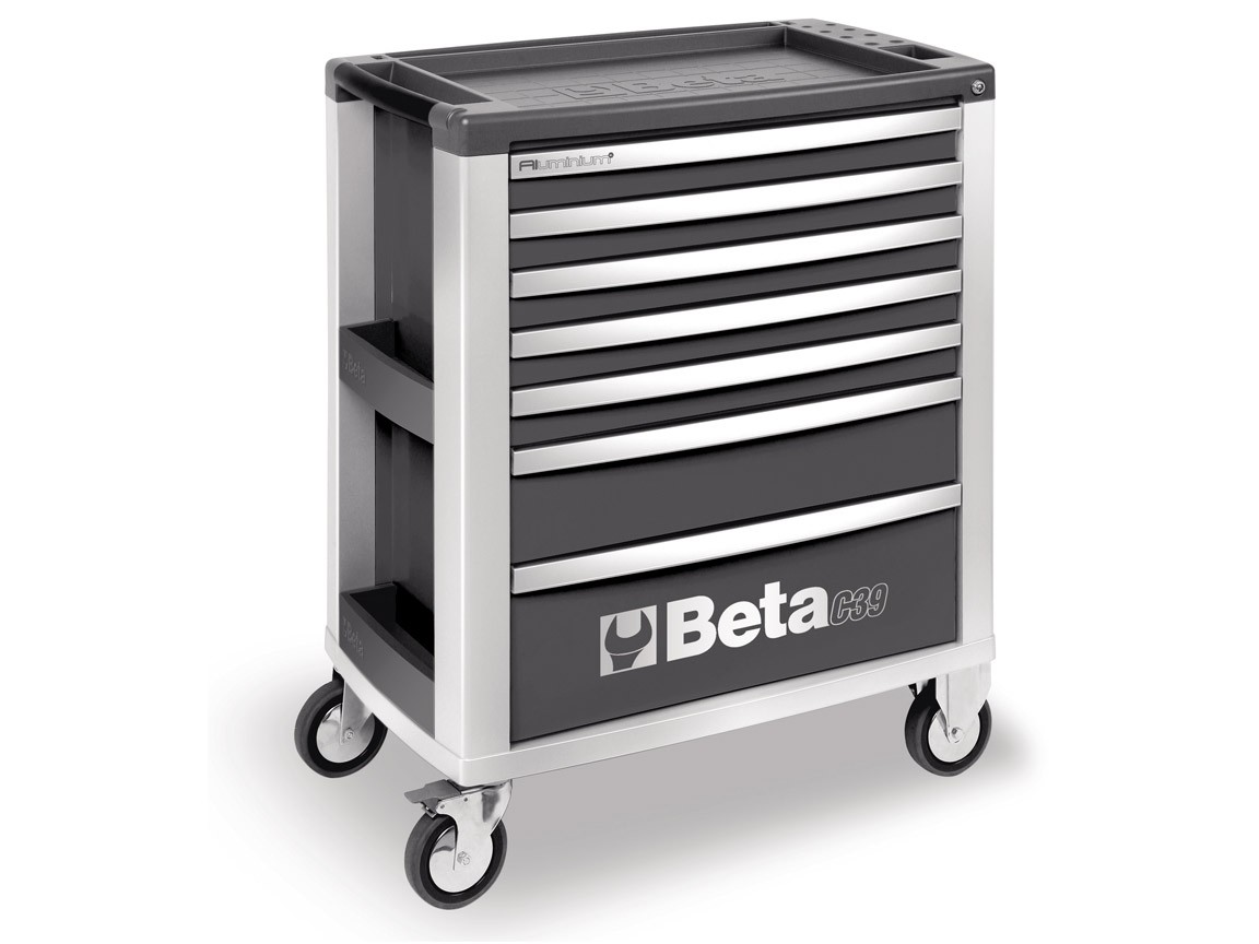 Beta 039000002 C39-7/G Tool trolley with 7 drawers Aluminium Grey