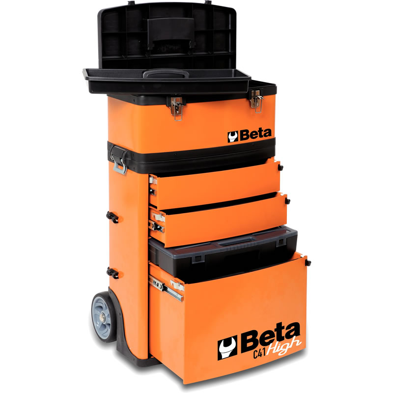 Beta 041000002 C41H Tool Trolley 2-Piece Orange