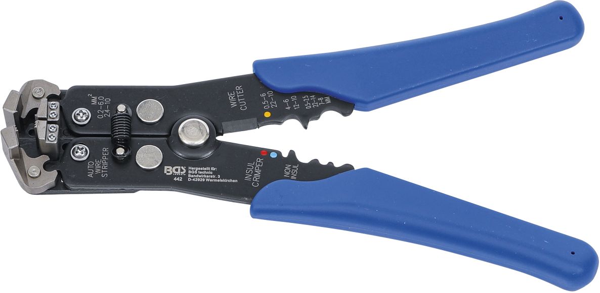 BGS 442 Automatic stripper for conductor -Ø 0.13 - 6 mm² 210 mm