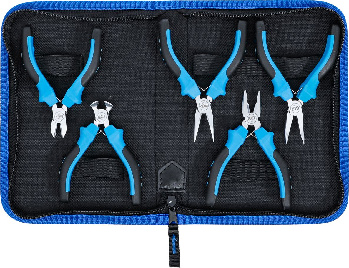 BGS 463 Electronics mini pliers set 5-piece