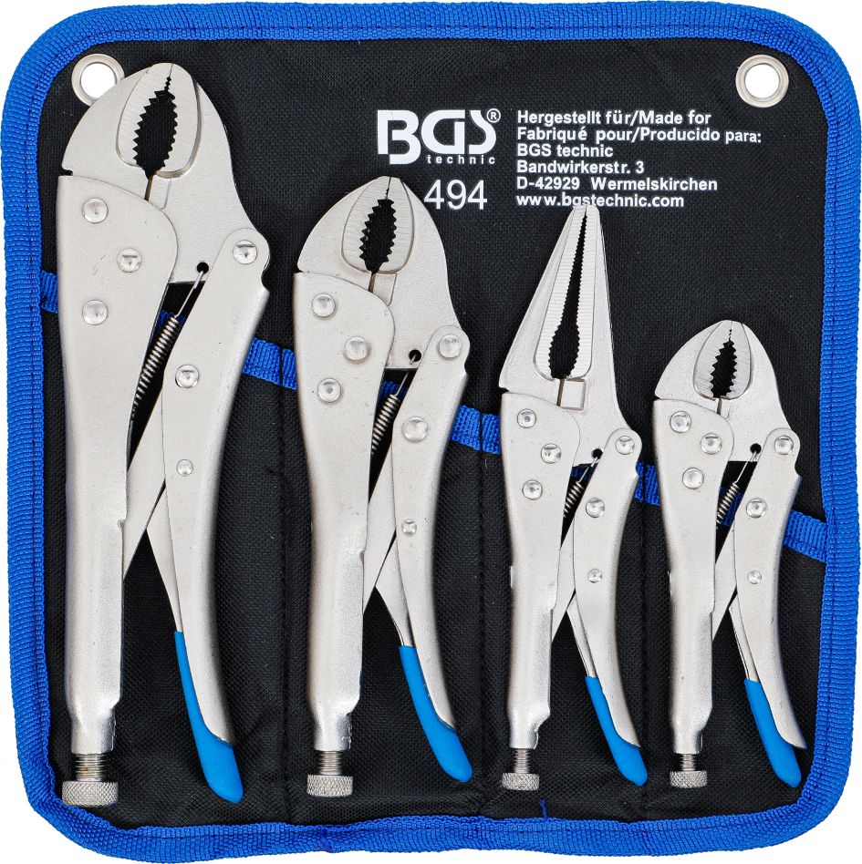 BGS 494 Gripping pliers set 4-piece