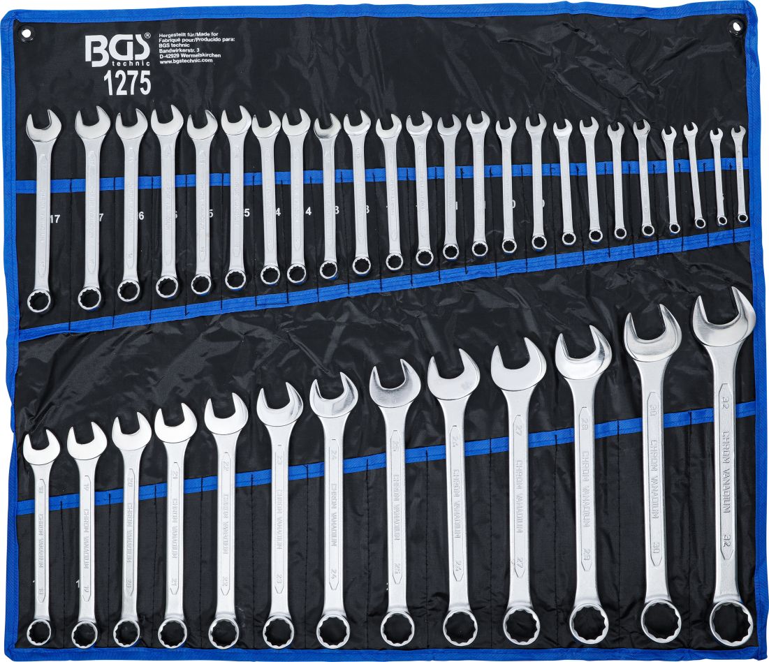 BGS 1275 Spanner wrench set 6 - 32 mm 37-piece