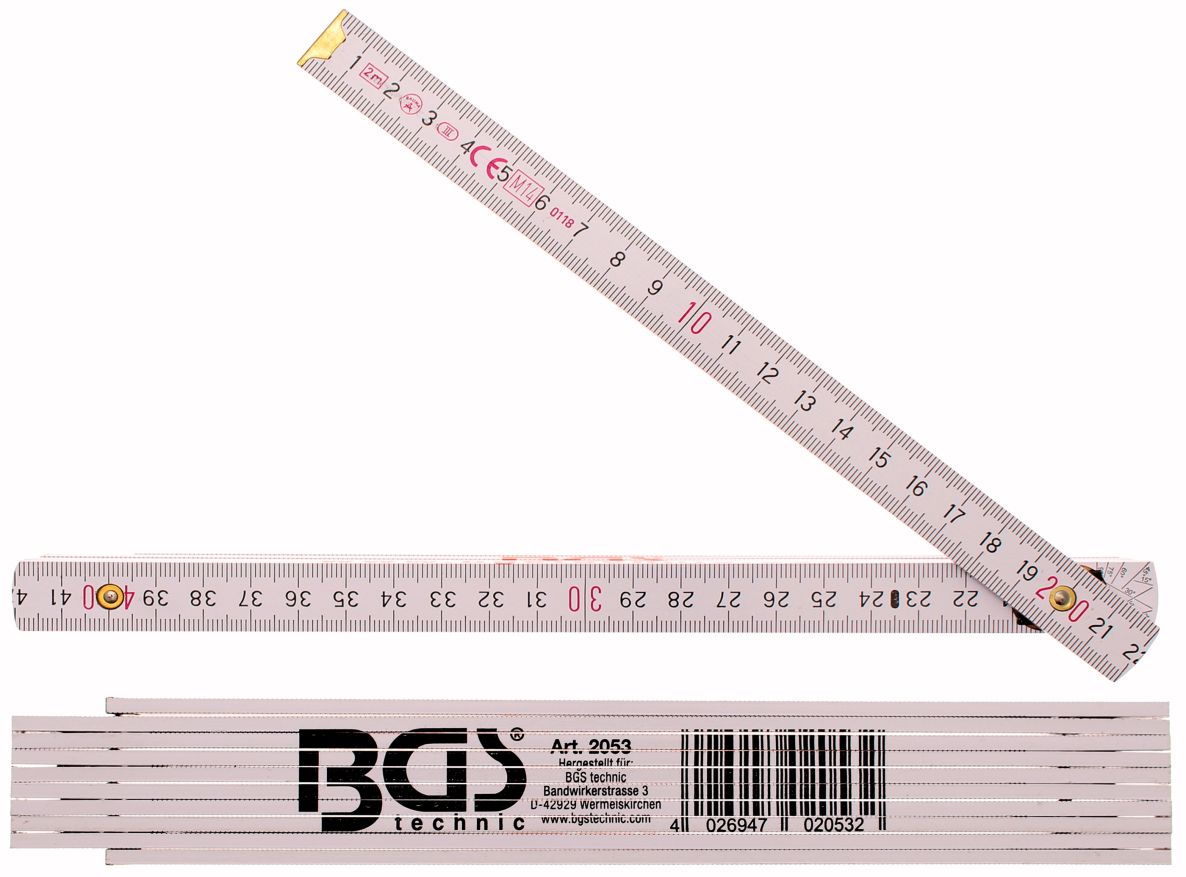 BGS 2053 Wooden folding rule 2 m