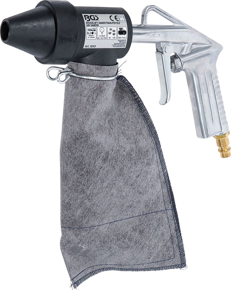 BGS 3243 Air sandblasting gun with accessories