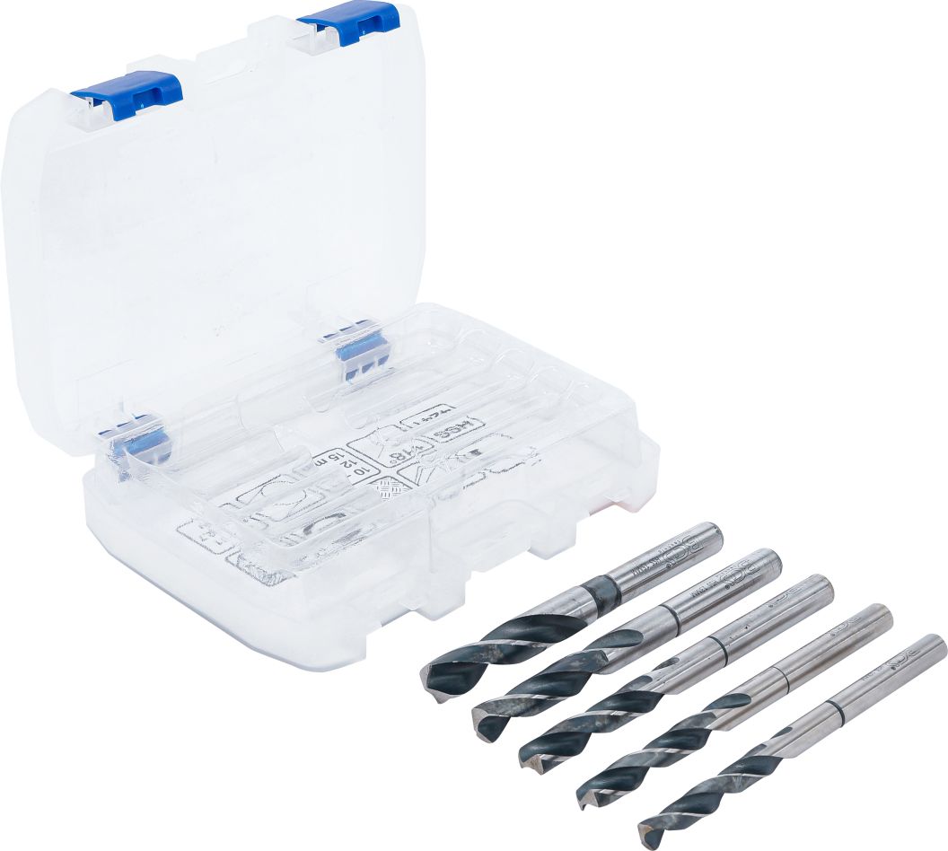 BGS 6801 HSS drill bit set 10 - 11 - 12 - 13 - 15 mm 5-piece