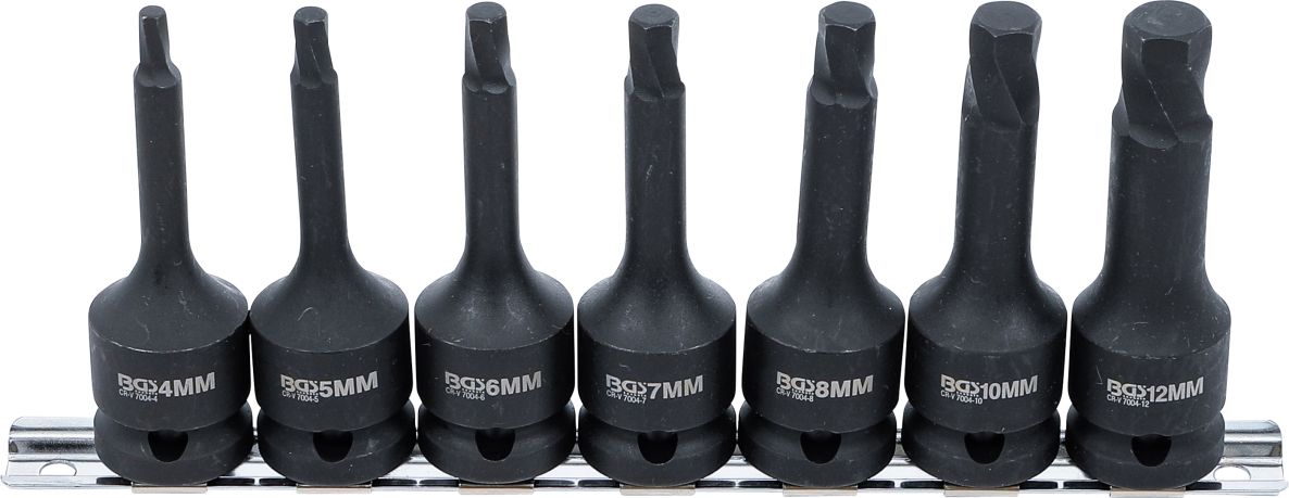 BGS 7004 Screw turnout set drive 12.5 mm (1/2") for defective hexagon socket 4 - 12 mm 7-piece