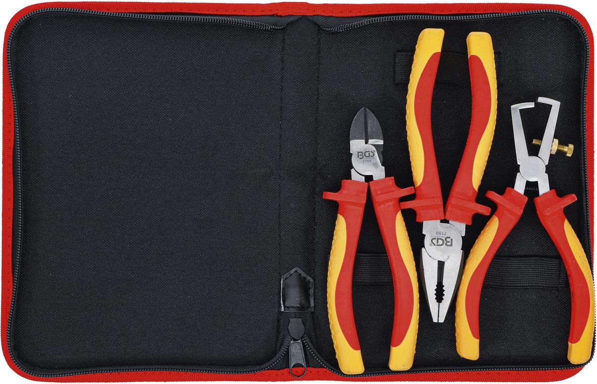 BGS 7158 VDE pliers set 3-piece