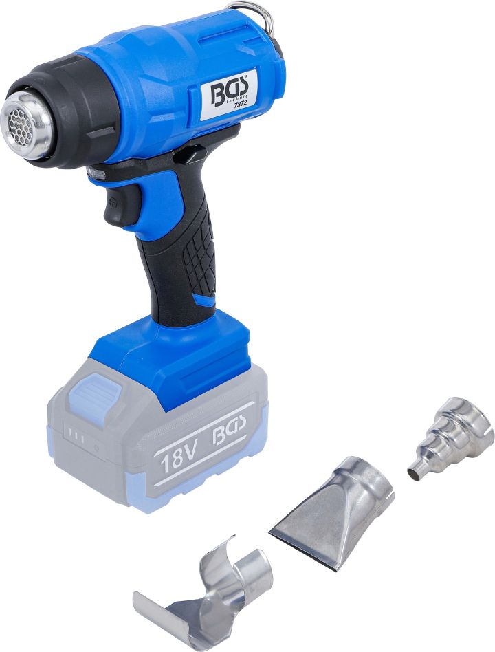 BGS 7372 Cordless hot air gun 18V excl. battery and charger in box