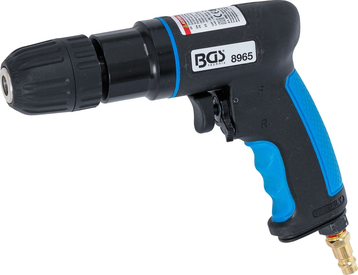 BGS 8965 Pneumatic Drill with 10 mm quick-clamping drill chuck
