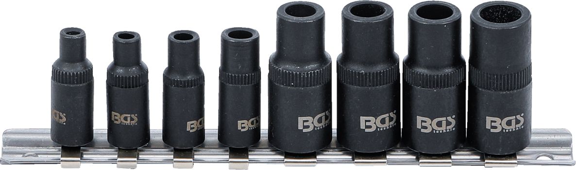 BGS 9771 Thread cutting tap holder set 6.3 mm (1/4") / 10 mm (3/8") magnetic 8-piece