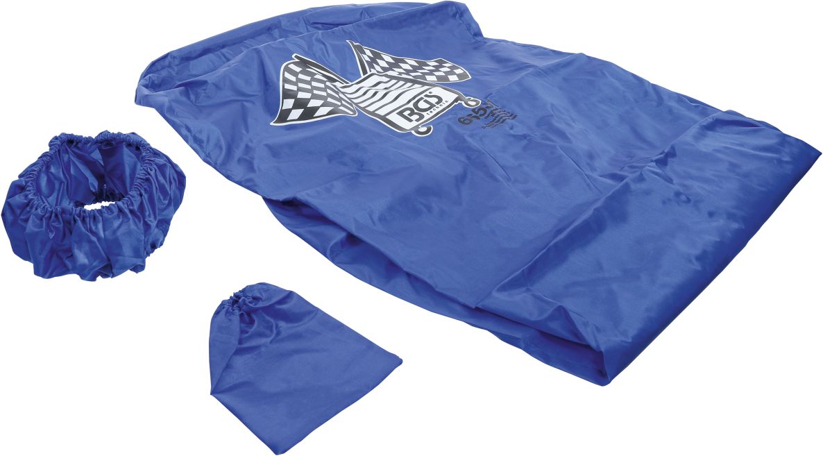 BGS 66531 Protective cover set seat and steering wheel universal polyester