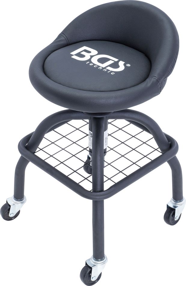 BGS 70145 Workshop chair with 4 wheels height adjustable 540 - 680 mm
