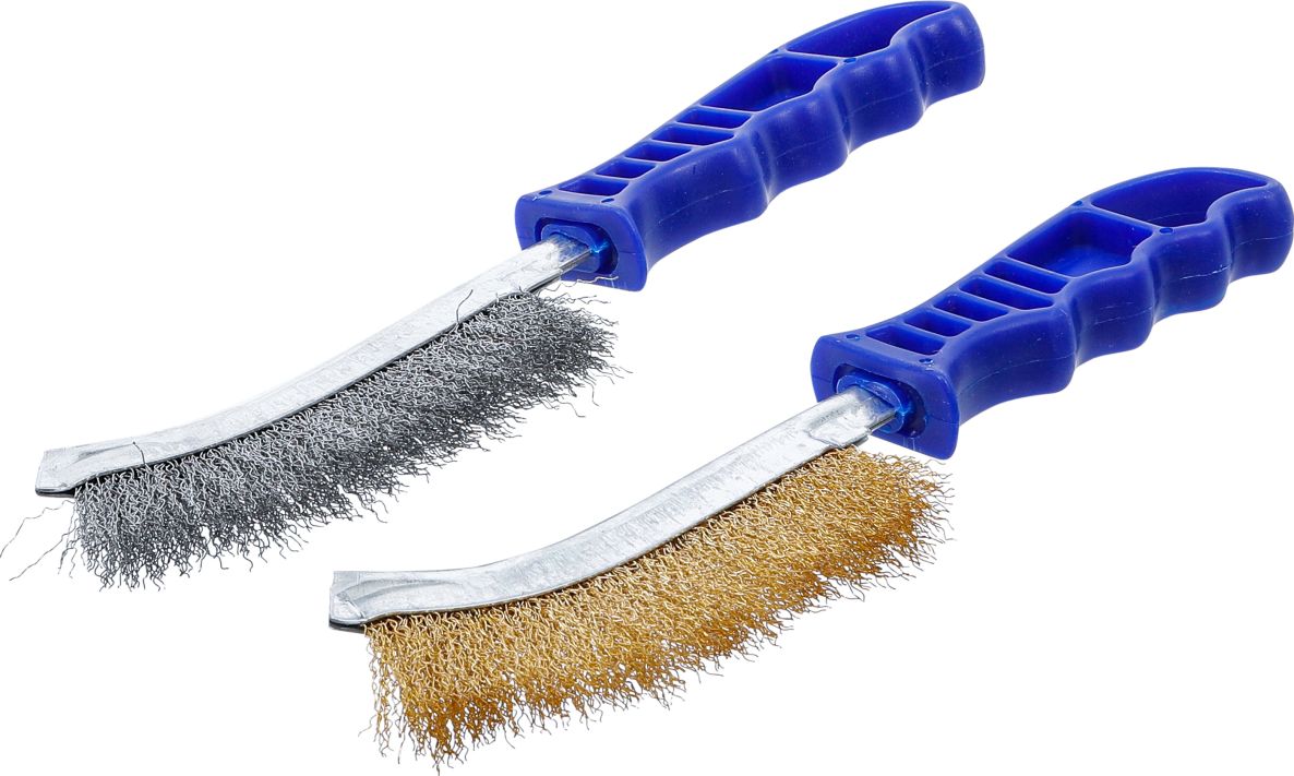 BGS 71033 Wire brush set Steel and brass wire 260 mm 2-piece