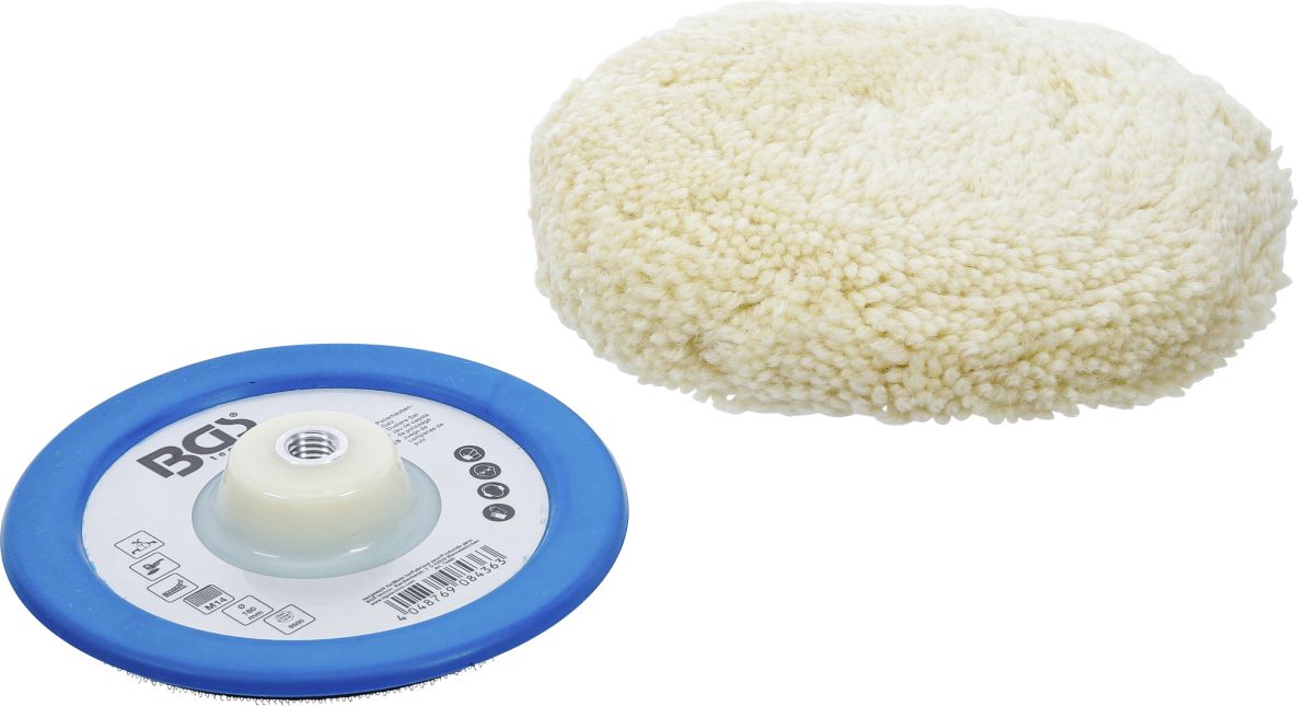 BGS 74480 Polishing wheel set Ø 180 mm 2-piece