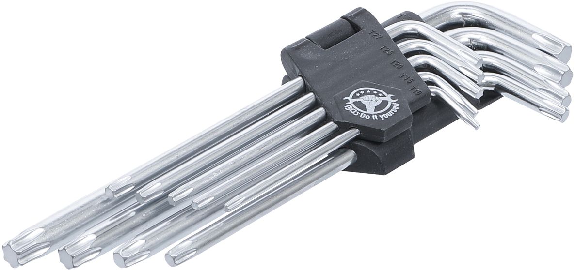 BGS Do It Yourself 816 Stud wrench set long T-profile (for Torx) T10 - T50 9-piece