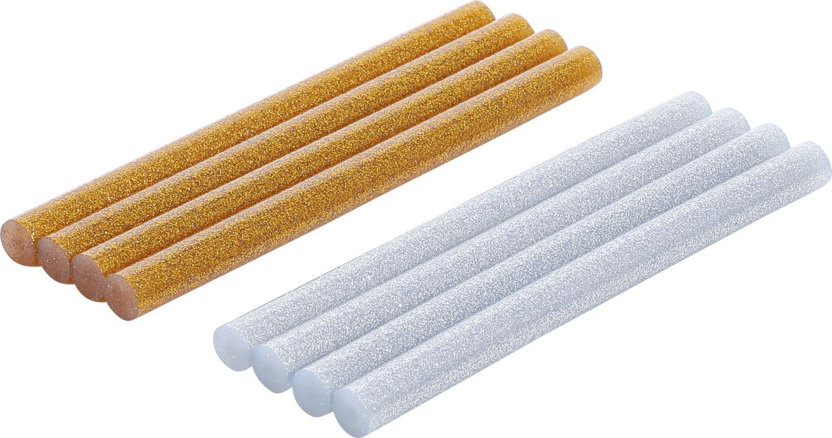 BGS Do It Yourself 80848 Glue cartridges gold/silver metallic Ø 11 mm, 150 mm 8-piece