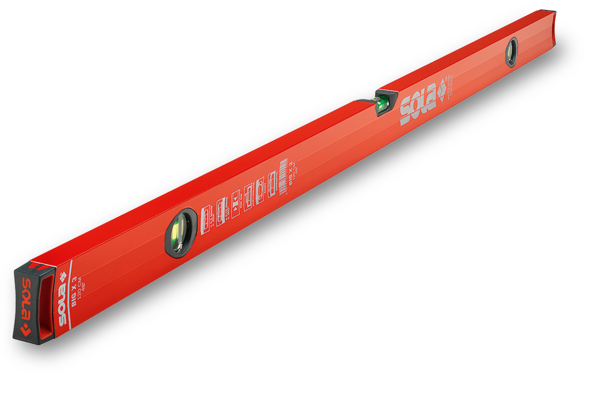 Sola 01373401 BIGX3/120 alu-spirit level X profiel 120 cm (3 levels)