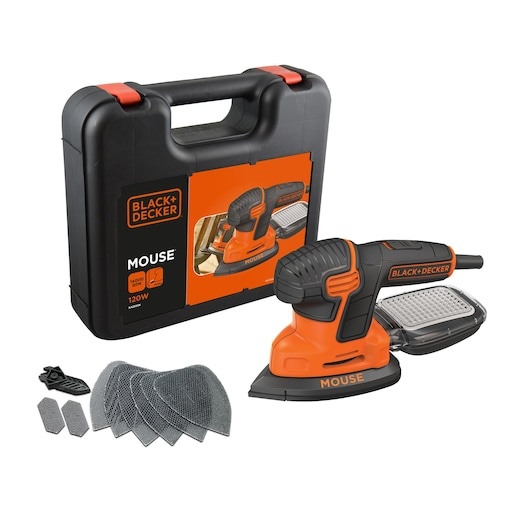 Black & Decker KA2500K-QS Sander with accessories in case
