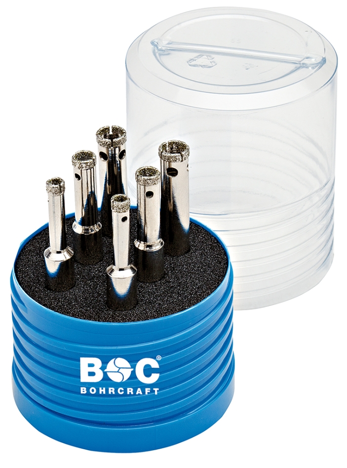 Bohrcraft 27031430006 Diamond tile drill set 6-10 mm 6 pcs Basic