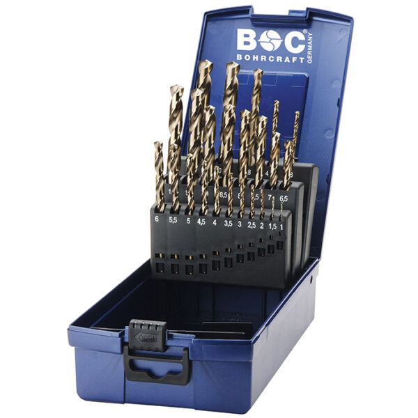 Bohrcraft 11401330025 Drill set KE13 HSS-E ABS Box /1-13x0.5/25-ply