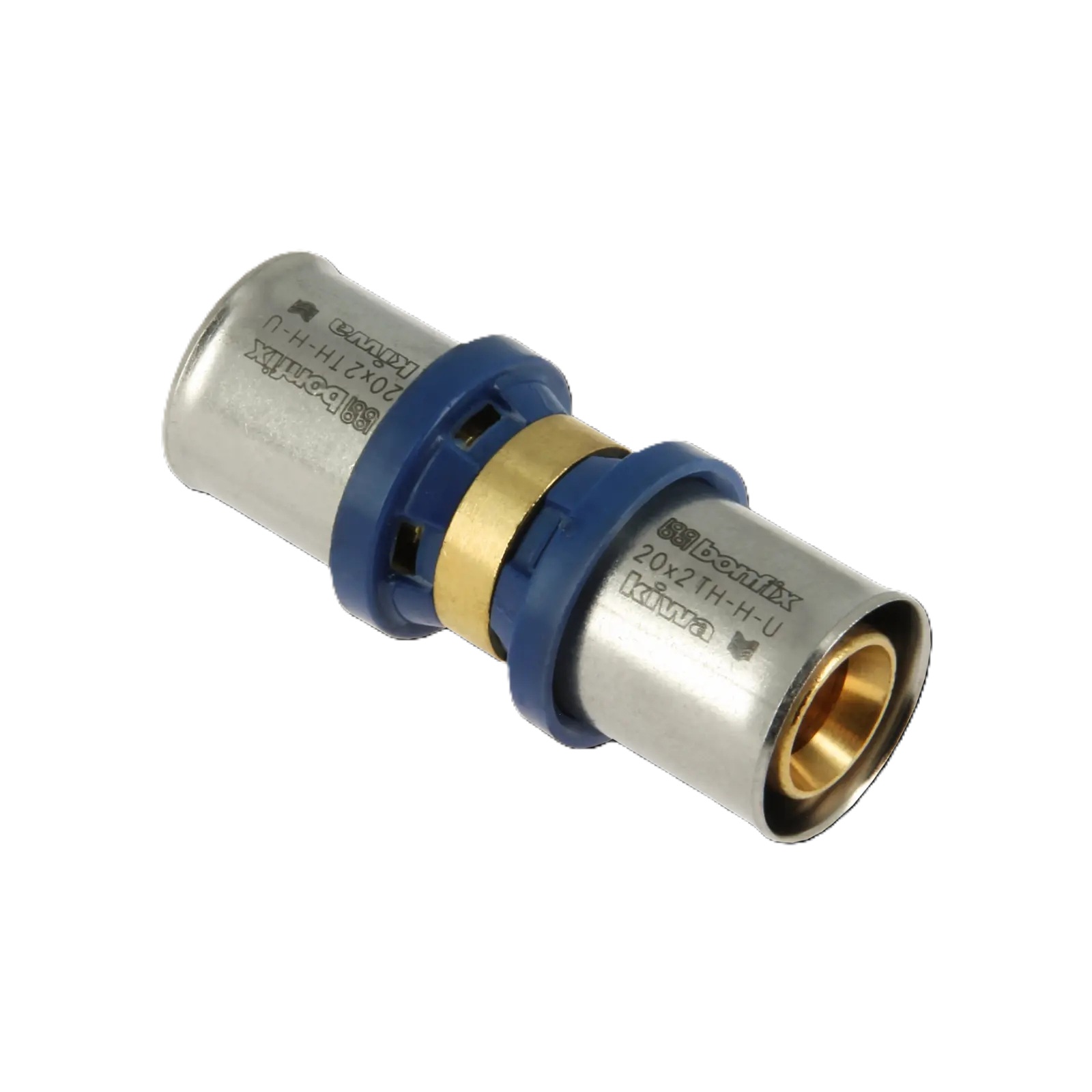 Bonfix 2000120 Alu press straight coupling 20 x 20 mm