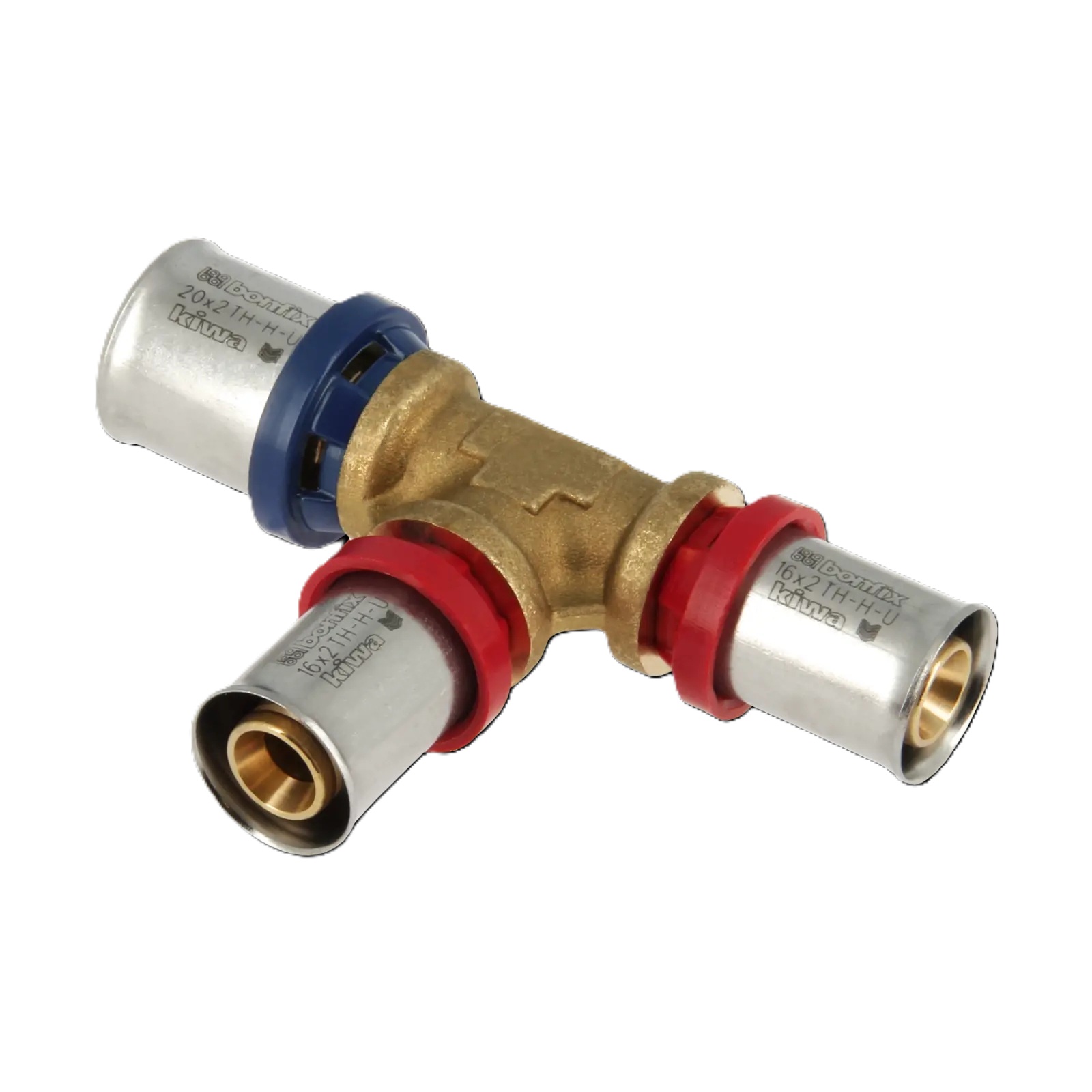 Bonfix 2000808 Alu-press reducer T-piece 20 x 16 x 16 mm