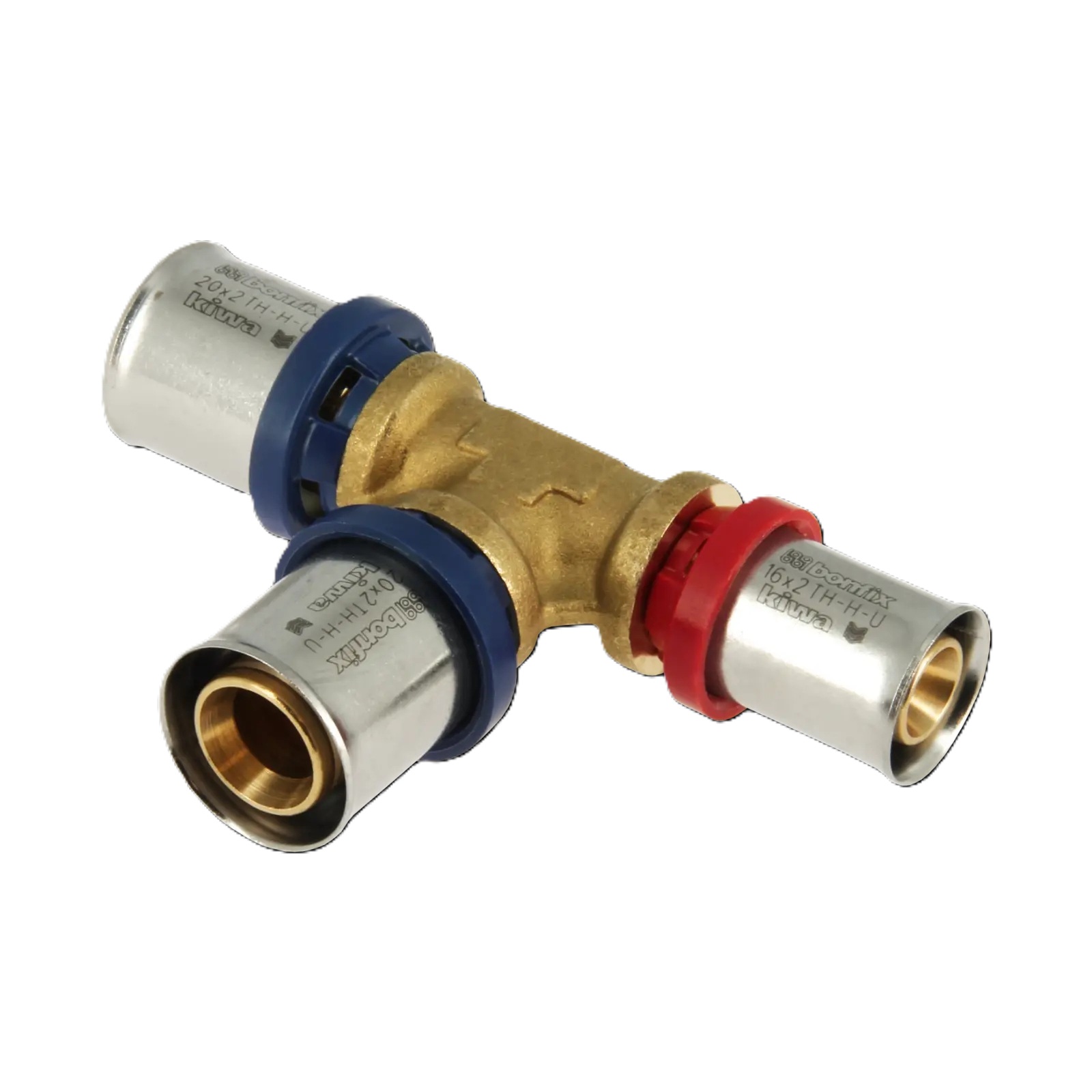 Bonfix 2000816 Alu-press reducer T-piece 20 x 20 x 16 mm