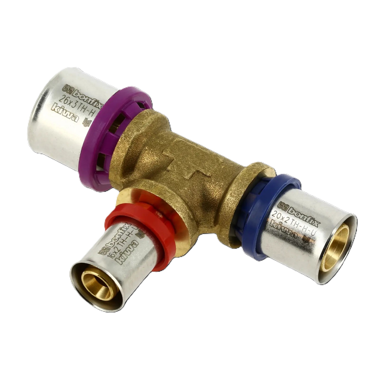 Bonfix 2000862 Alu-press reducer T-piece 26 x 16 x 20 mm