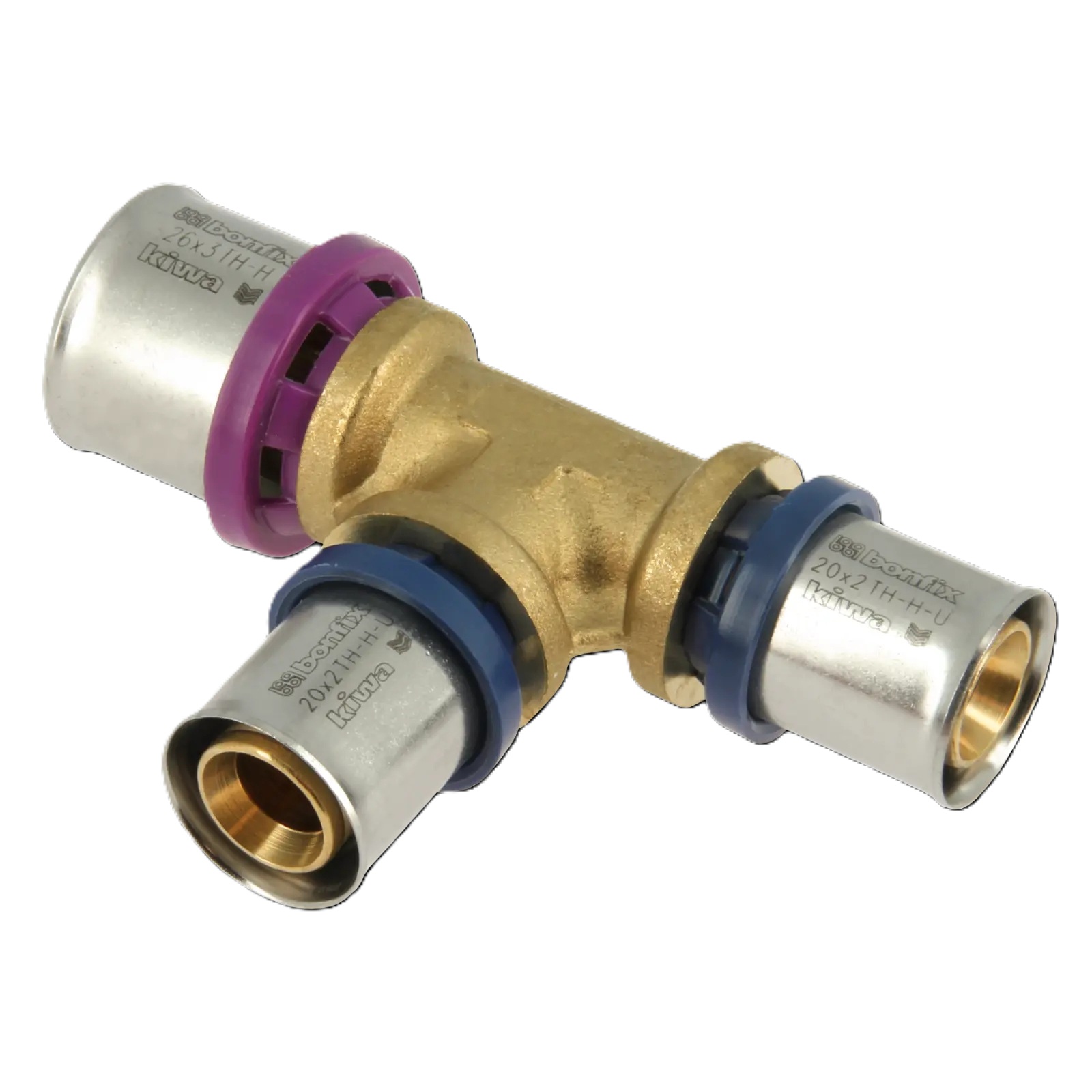 Bonfix 2000870 Alu-press reducer T-piece 26 x 20 x 20 mm
