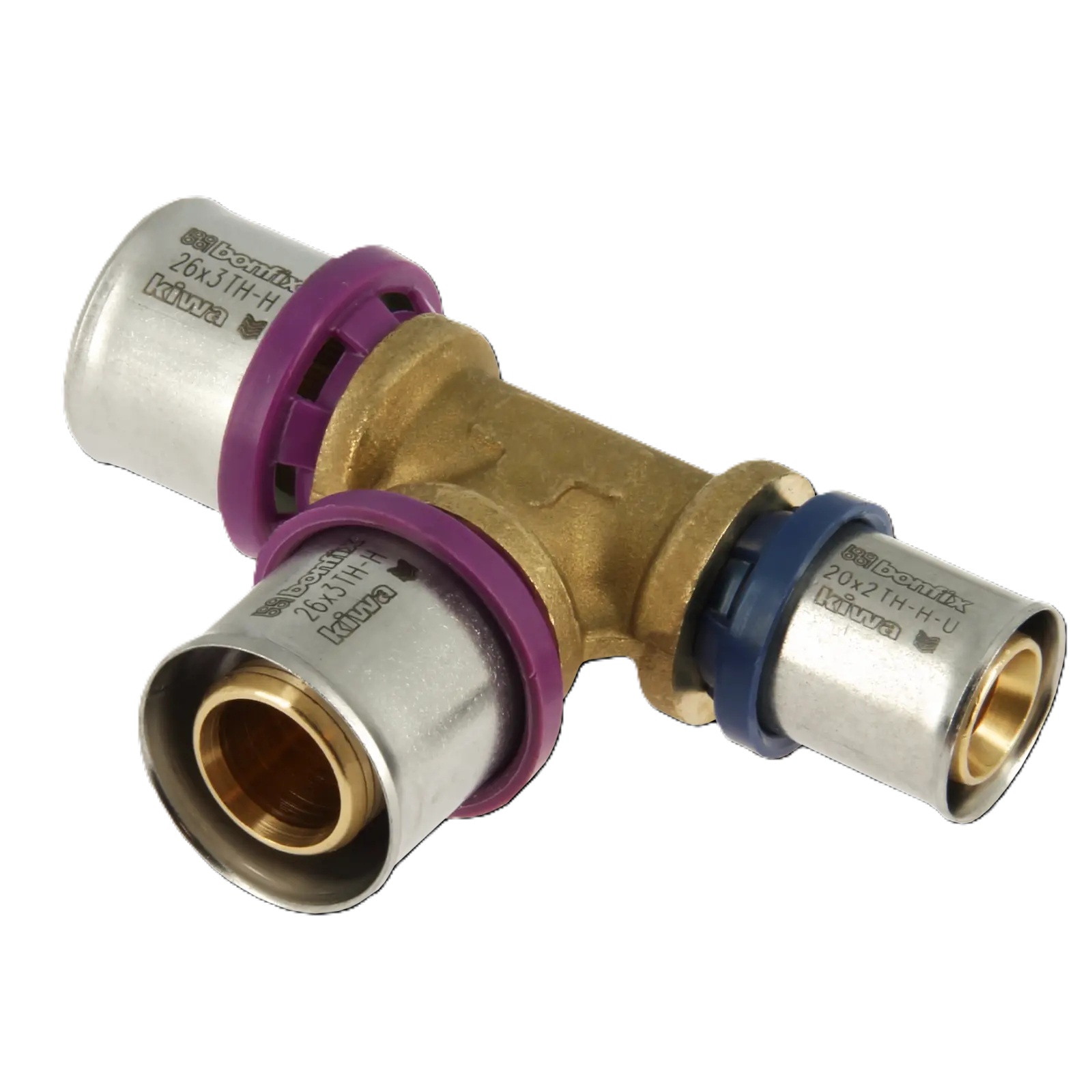 Bonfix 2000875 Alu-press reducer T-piece 26 x 26 x 20 mm