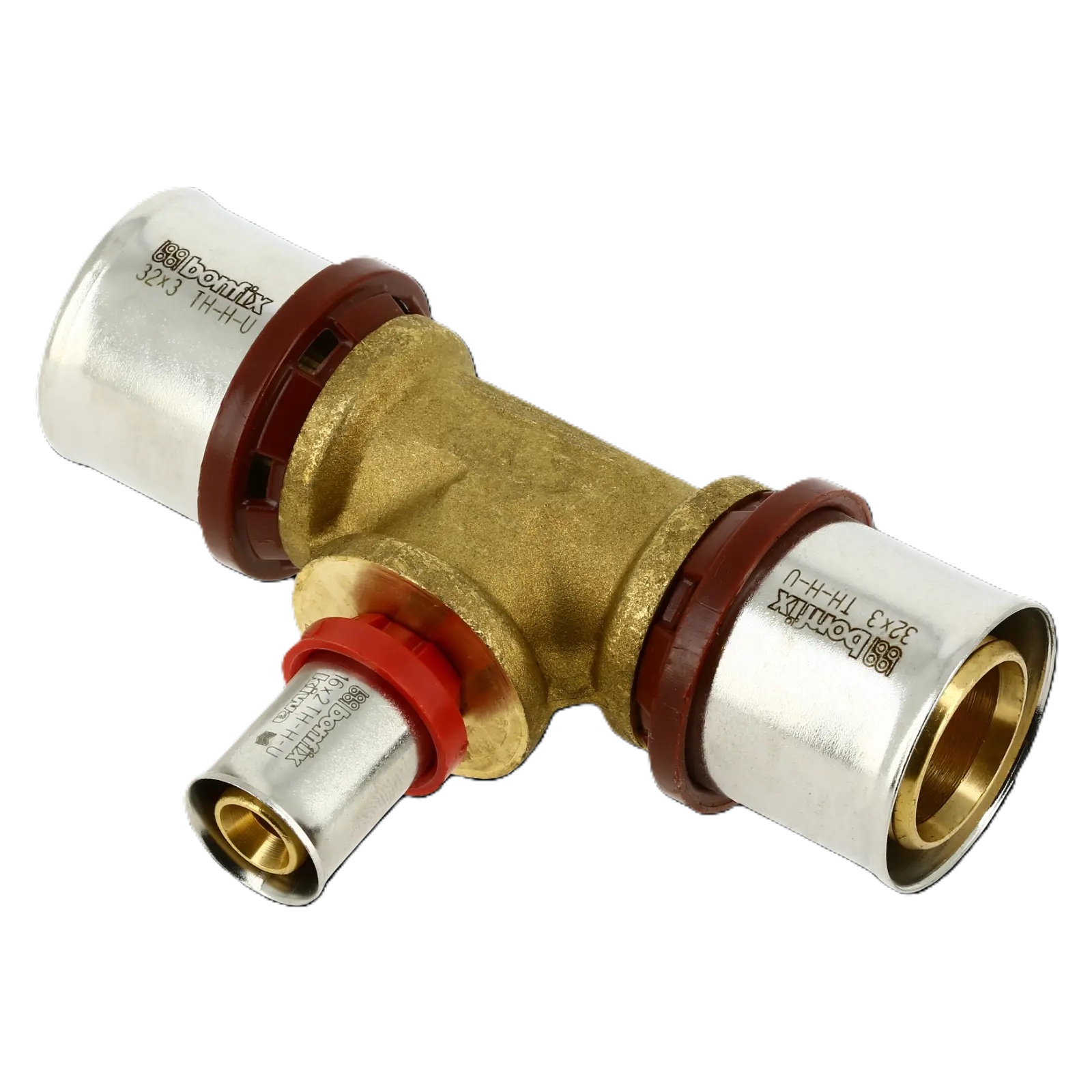 Bonfix 2000878 Alu-press reducer T-piece 32 x 16 x 32 mm